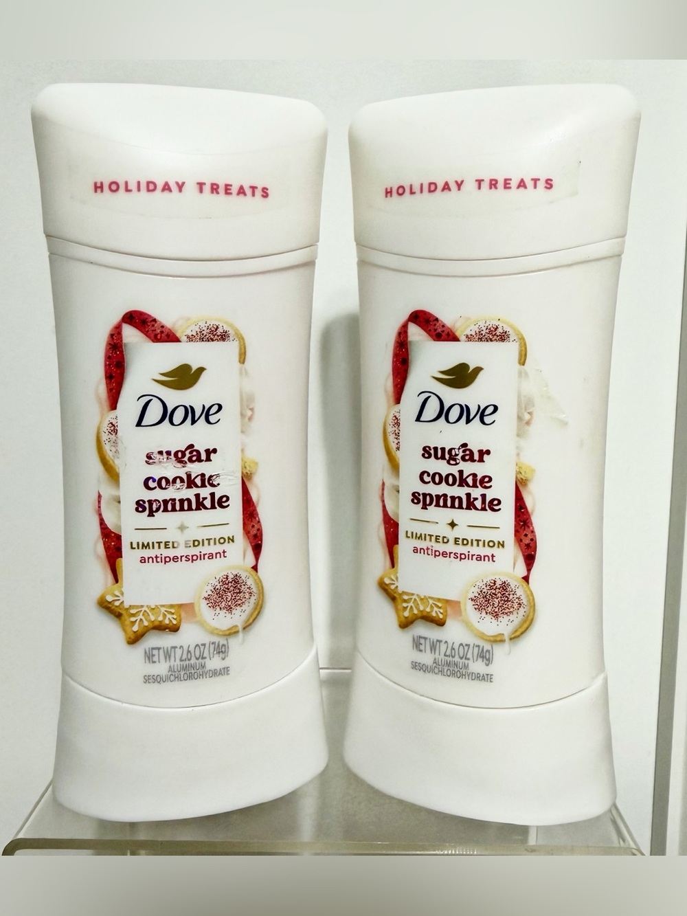 {Set of 2} Dove SUGAR COOKIE SPRINKLE Antiperspirant Deodorant 2.6 oz ~ NEW